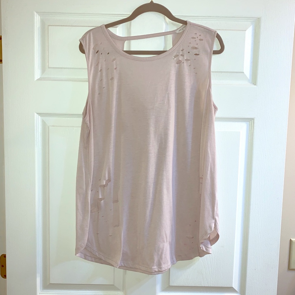 Distressed tank top